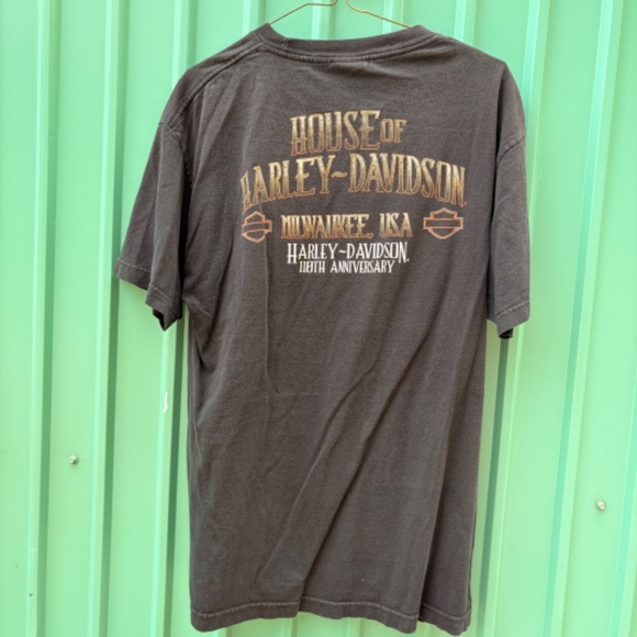 Harley Davidson motorycles HOUSE Of Milwaukee Size LARGE men t shirt black - Picture 5 of 5